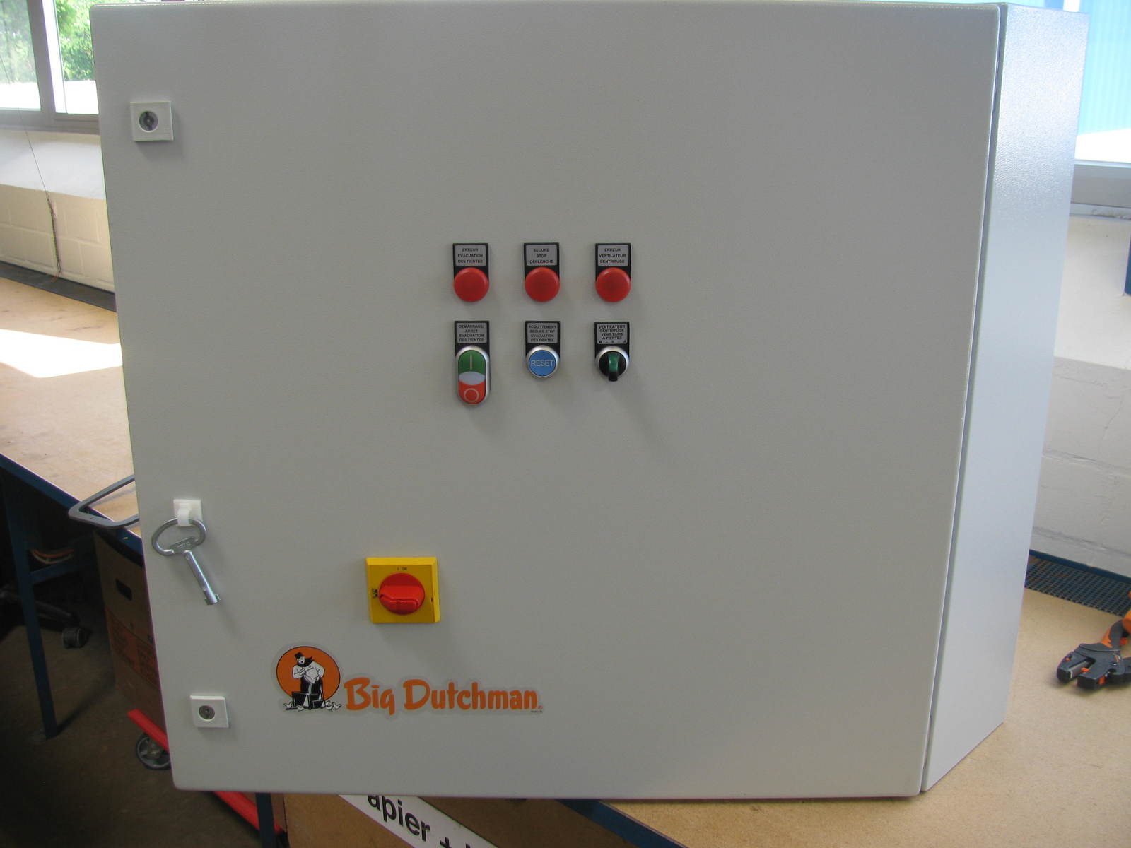 Control cabinet back - manure removal, centrifugal fan 11,0k